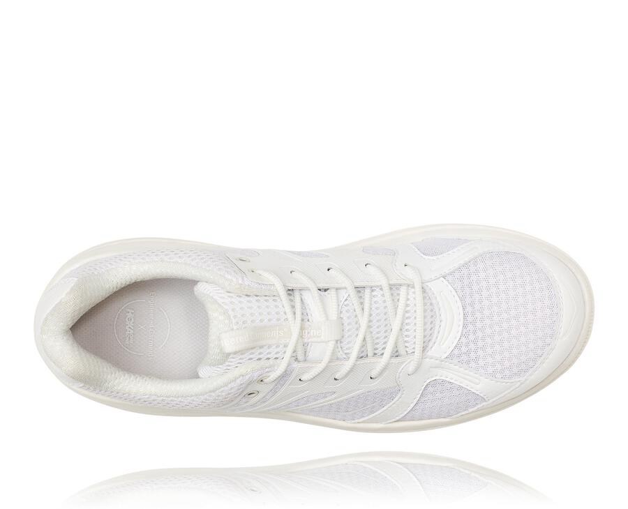 Running Shoes Womens - Hoka One One x EG Bondi B - White - FAYIKUB-95